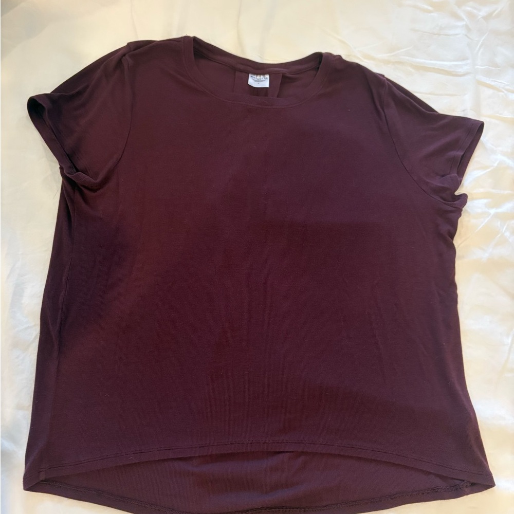 Athleta With Ease Ribbed Short Sleeve Tee